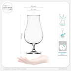 IMPERIAL glass Pilsgläser 500ml (max. 690ml) aus Crystalline Glas Set 6-Teilig