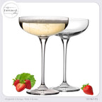 IMPERIAL glass Sektschalen 220ml "Havanna" Champagnergläser Set 2-Teilig Sektgläser aus Crystalline Glas