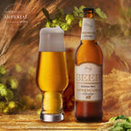 IMPERIAL glass Biergläser aus Glas 400ml (max. 500ml) Set 6-Teilig Weizengläser 0,4L