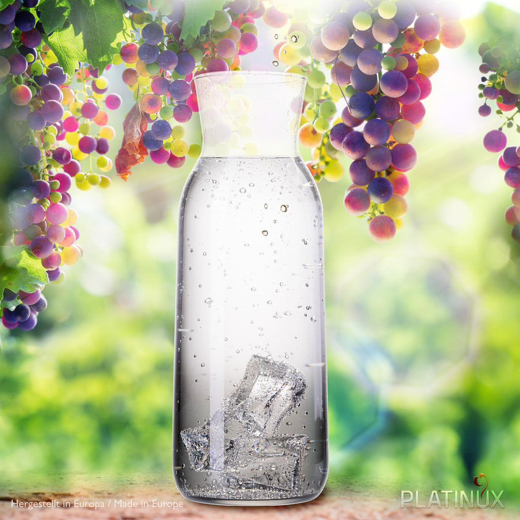 PLATINUX Karafka szklana z efektem Ombre w kolorze czarnym 1L (maks. 1130ml)