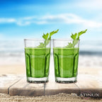 PLATINUX Szklanki uniwersalne 230ml (maks. 280ml) Zestaw 6-częściowy, szklane