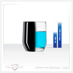PLATINUX Czarne Eleganckie Szklanki do Napojów 300ml (maks. 330ml) ze Szkła Zestaw 6 Sztuk Szklanki do Wody