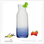 PLATINUX Karafka szklana z efektem ombre w kolorze ciemnoniebieskim, 1L (maks. 1130ml)