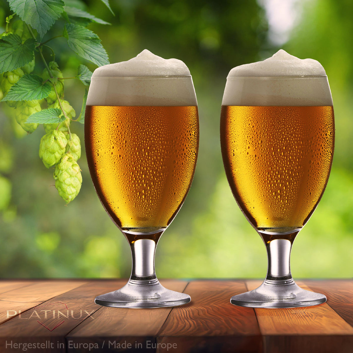 PLATINUM Kielichy do Piwa Zestaw 6 sztuk 500ml (max.610ml) Szklanki do Pilsnera Tulipany