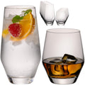 IMPERIAL Szklanki 400ml i 520ml, zestaw 12 sztuk, ze szkła krystalicznego, seria "Rom", można myć w zmywarce
