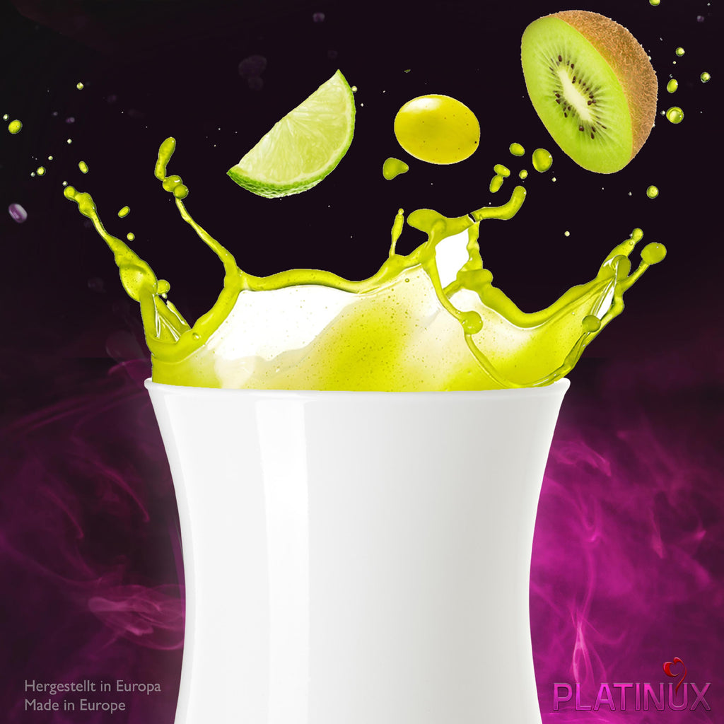PLATINUX Białe szklanki koktajlowe 400ml (maks. 470ml) Szklanki do longdrinków zestaw 6 sztuk Szklanki barowe
