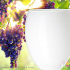 PLATINUX Białe kieliszki do wina Zestaw 6 szklanek do wody 130ml (max. 320ml) ze szkła, masywne, białe kieliszki do wina, czerwone kieliszki do wina