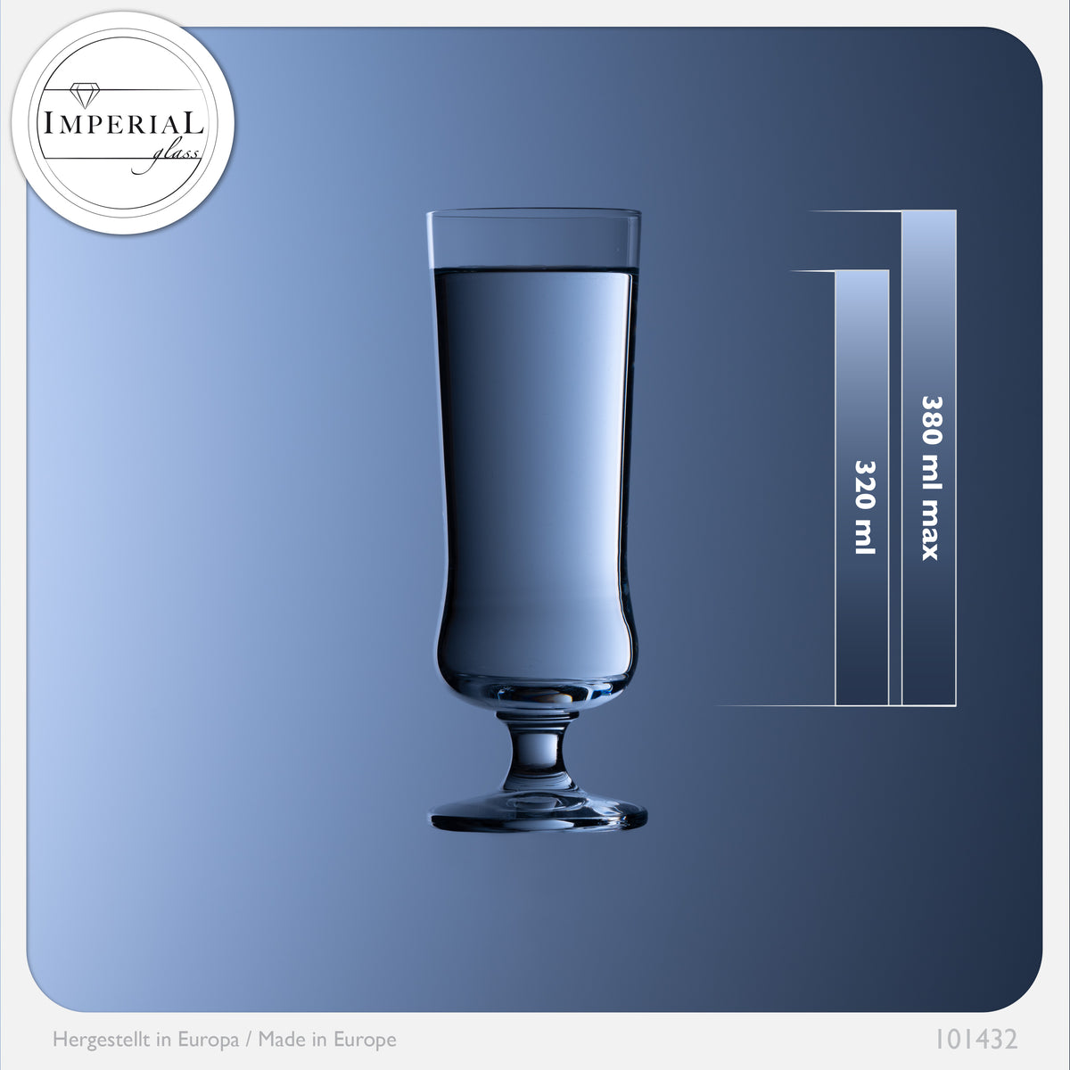 IMPERIAL glass Elegante Cocktailgläser aus Crystalline Glas 300ml Set 6-Teilig