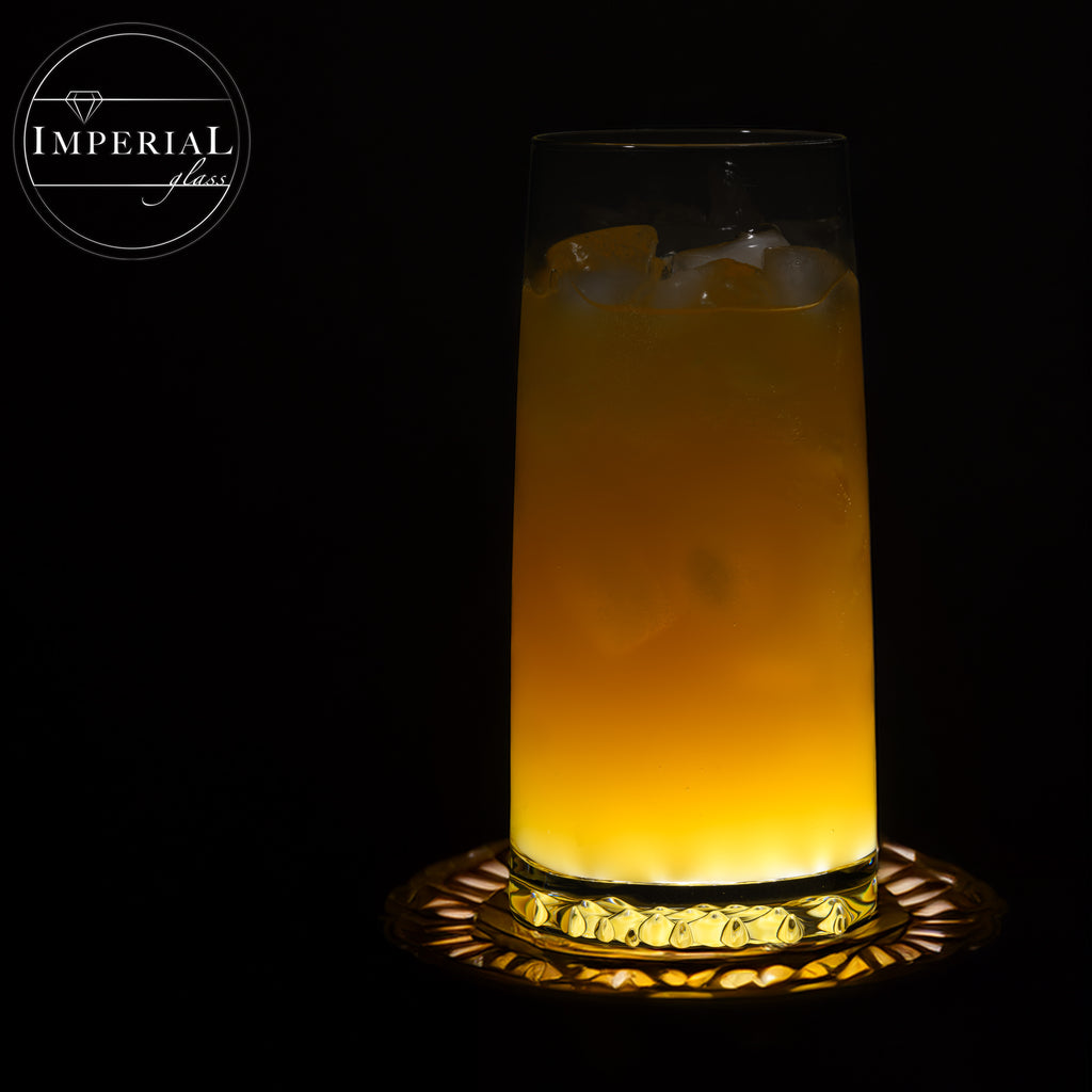 IMPERIAL glass Trinkgläser 6er Set "Faro" - Wassergläser aus Crystalline Glas 530ml, strukturierter Boden spülmaschinenfest