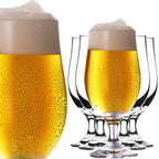 PLATINUM Kufle do piwa 300ml (max. 400ml) Zestaw 6-częściowy Szklanki do piwa ze szkła krystalicznego Kielichy do piwa