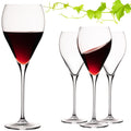 IMPERIAL glass Tropfenförmige Rotweingläser 520ml "Paris" Set 4-Teilig Weingläser aus Crystalline Glas