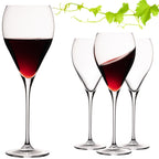 IMPERIAL glass Tropfenförmige Rotweingläser 520ml "Paris" Set 4-Teilig Weingläser aus Crystalline Glas