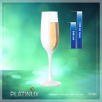 PLATINUX Białe kieliszki do szampana zestaw 6 sztuk, kieliszki do szampana 160ml (max. 200ml) ze szkła