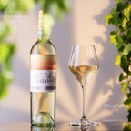 Kieliszki do białego wina IMPERIAL 370 ml seria „Rom” – zestaw 6 sztuk ze szkła kryształowego