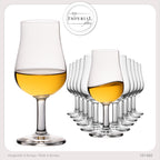 IMPERIAL Szklanka do degustacji, zestaw 12 sztuk - Szklanka degustacyjna do whisky i brandy 120ml, szkło krystaliczne, można myć w zmywarce