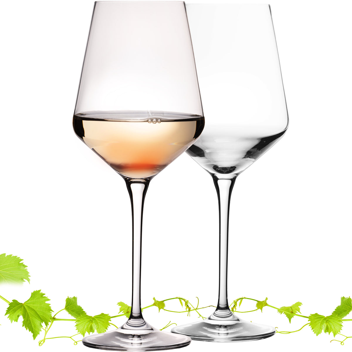 IMPERIAL glass Weißweingläser 450ml "Athen" Set 2-Teilig Riesling Glas aus Crystalline Glas Weingläser Spülmaschinenfest