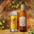 PLATINUX Szklanki do Kölscha ze szkła 300 ml (maks. 335 ml) Zestaw 3-częściowy z zabawnymi buźkami Szklanki do piwa