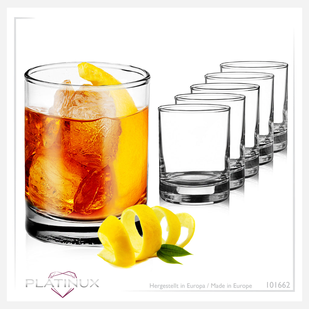 PLATINUX Kieliszki do wódki 50ml (maks. 60ml) Zestaw 6 szklanek kieliszków do tequili kieliszków do wódki 5cl
