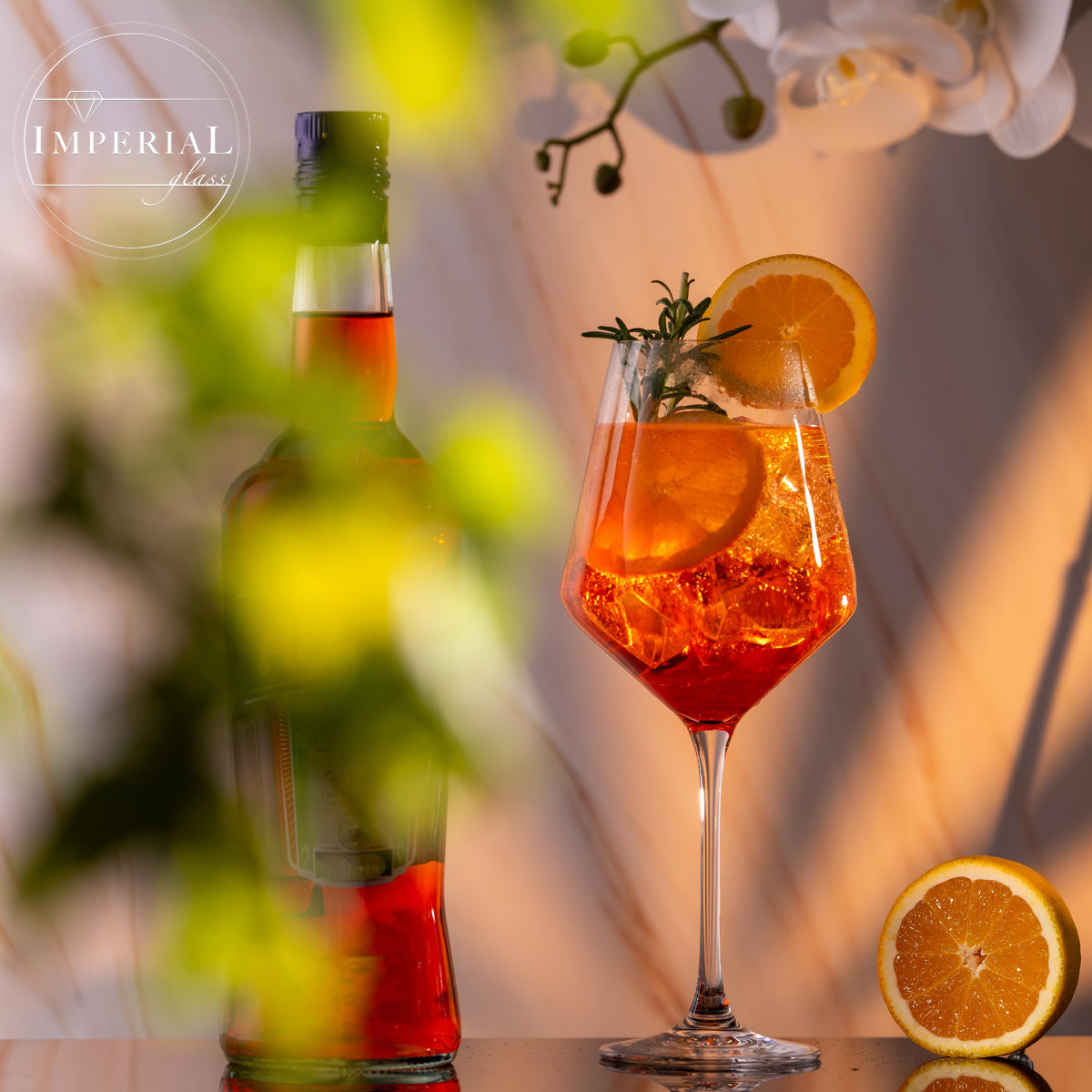 IMPERIAL szklanki do aperitifu Zestaw 6x 580ml ze szkła krystalicznego, można myć w zmywarce „Athen”