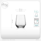 IMPERIAL glass Trinkgläser aus Glas 330ml (max. 450ml) Set 12-Teilig Getränkeglas Wassergläser