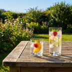 IMPERIAL glass Zestaw 12 szklanek o pojemności 400 ml i 370 ml - Szklanki do wody i soków z krystalicznego szkła, można myć w zmywarce - Zestaw szklanek z formowanym dnem