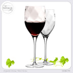 IMPERIAL glass Elegante Rotweingläser 350ml "Glamour" Set 2-Teilig Weingläser aus Crystalline Glas Handmade