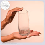 IMPERIAL glass Trinkgläser 6er Set "Faro" - Wassergläser aus Crystalline Glas 530ml, strukturierter Boden spülmaschinenfest