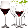 Kieliszki do wina czerwonego IMPERIAL glass 375ml seria "Rom" zestaw 6-częściowy ze szkła krystalicznego