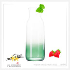 Karafka PLATINUX ze szkła z efektem zielonego ombre, 1 l (maks. 1130 ml)