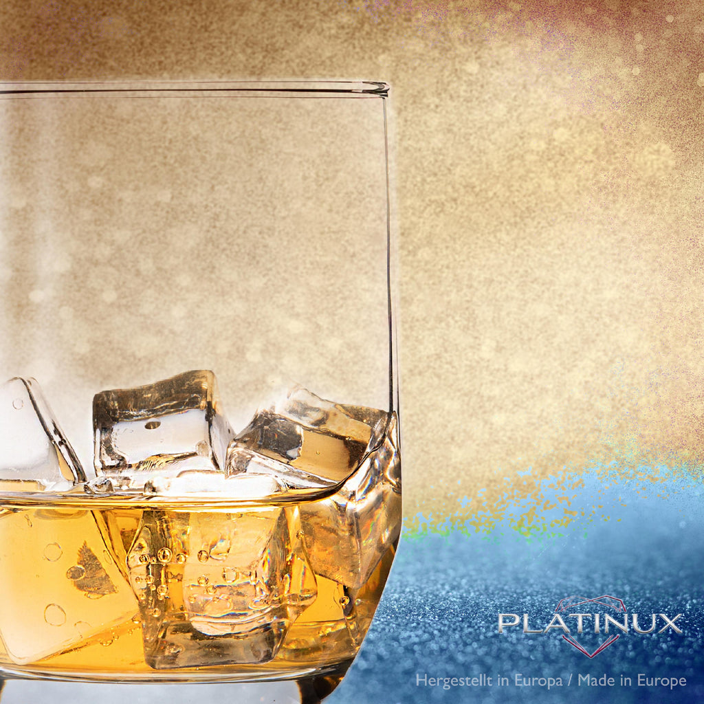 PLATINUX Eleganckie szklanki do picia 240ml, zestaw 6 sztuk, szklanki do wody, szklanki do soku