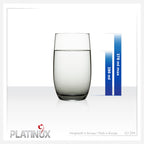 PLATINUX Eleganckie szklanki ombre ze szkła, czarne, 280 ml (maks. 370 ml), zestaw 6 dużych szklanek do wody