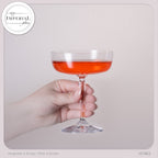 IMPERIAL glass Eckige Sektschalen 260ml Set 4-Teilig "Rio" Champagnergläser aus Crystalline Glas