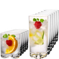 IMPERIAL glass Zestaw 12 szklanek o pojemności 400 ml i 370 ml - Szklanki do wody i soków z krystalicznego szkła, można myć w zmywarce - Zestaw szklanek z formowanym dnem