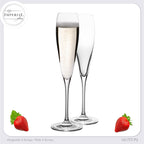 IMPERIAL glass Hohe Sektkelche 140ml (max. 192ml) "Paris" Set 2-Teilig Sektgläser aus Crystalline Glas Spülmaschinenfest