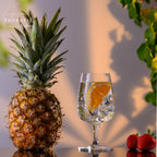 IMPERIAL glass eckige Wassergläser mit Stiel 4er Set aus Crystalline Glas 330ml "Milano" Spülmaschinenfest