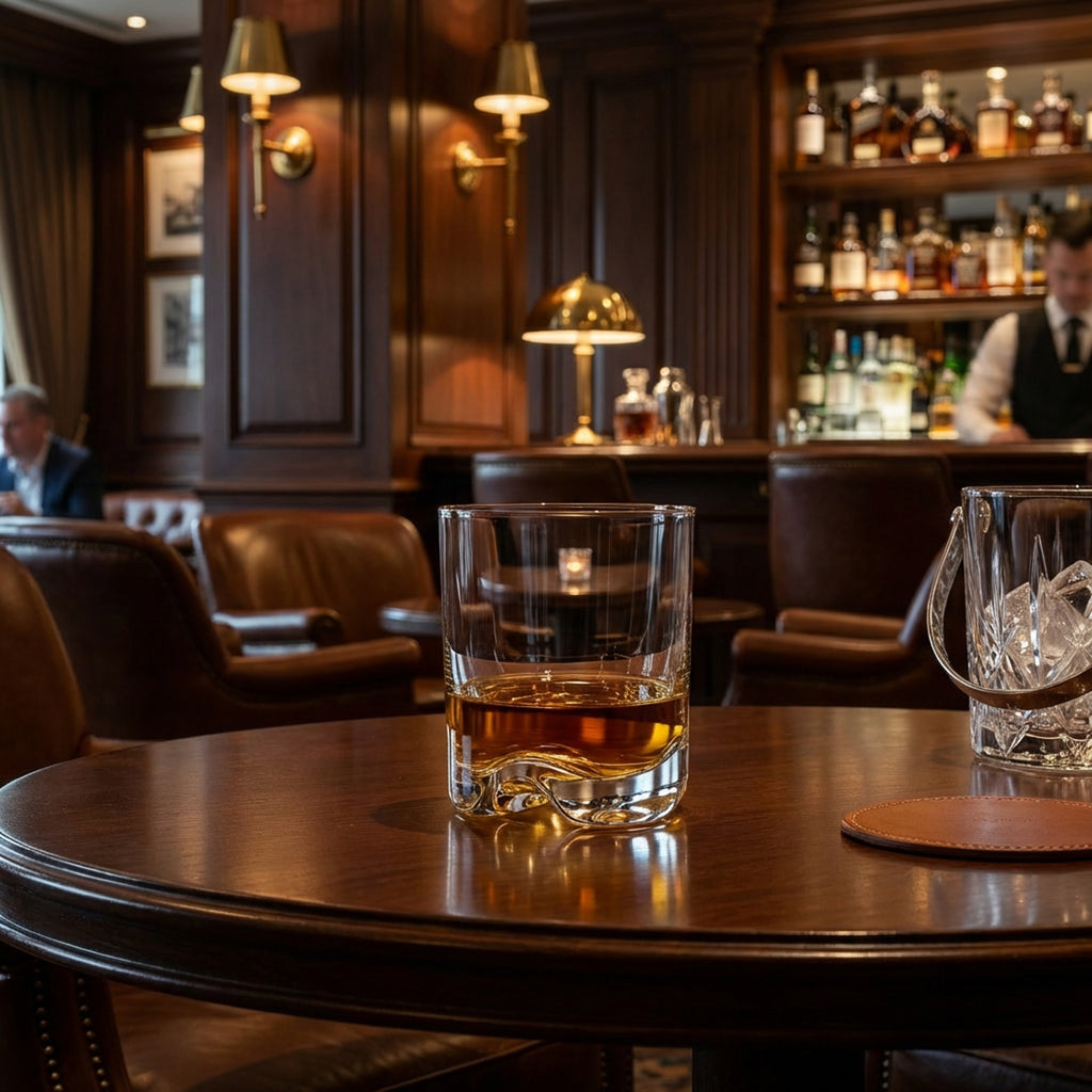 Szklanki do napojów IMPERIAL, zestaw 6 sztuk, 370 ml - szklanki do wody i whisky wykonane z bezołowiowego szkła kryształowego, można myć w zmywarce, z falistym dnem