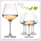 IMPERIAL glass Weißweingläser 560ml "Athen" Set 6-Teilig Chardonnay Glas aus Crystalline Glas Weingläser Spülmaschinenfest