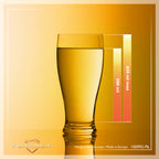 PLATINUX Zestaw 6 szklanek do piwa 500ml (maks. 565ml) Szklanki do piwa z uchem Kufle do piwa Szklanki do pszenicznego piwa Wysokie szklanki do piwa