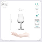 IMPERIAL Nosing Glas Zestaw 2 sztuk - Kieliszki do degustacji whisky i brandy 120ml Krystaliczne szkło Można myć w zmywarce