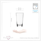 PLATINUX Zestaw szklanek do piwa 500ml (maks. 600ml) 6-częściowy, szklanki do piwa Altbier 0,5L