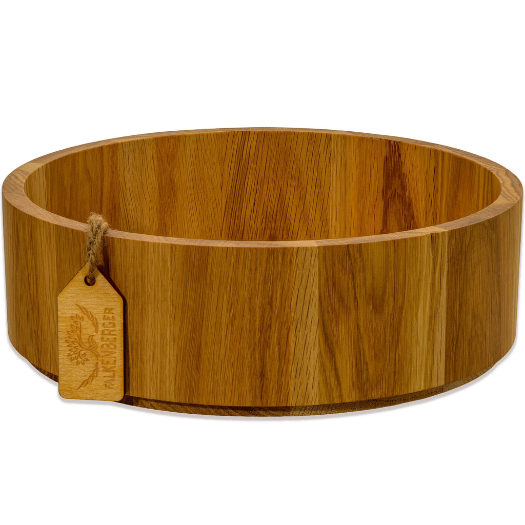 FALKENBERGER Holzschale L Eiche massiv 27,5 x 8,5 cm Handgefertigt