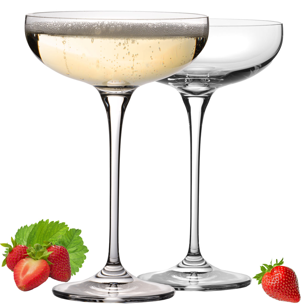 IMPERIAL glass Sektschalen 220ml "Havanna" Champagnergläser Set 2-Teilig Sektgläser aus Crystalline Glas