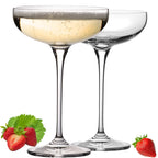 IMPERIAL glass Sektschalen 220ml "Havanna" Champagnergläser Set 2-Teilig Sektgläser aus Crystalline Glas