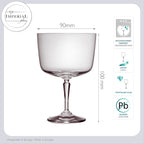 IMPERIAL glass Dessertschalen Set 4x Dessertglas auf Fuß aus Crystalline Glas, spülmaschinengeeignet Serie "Rio"