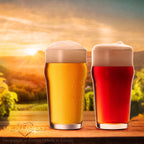 PLATINUX Zestaw 6 szklanek do piwa 500 ml (maks. 568 ml) Szklanki do piwa pszenicznego ze szkła wysokie szklanki do piwa