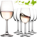 PLATINUX Kieliszki do białego wina 250ml Zestaw 6-częściowy Kieliszki do wina z kryształowego szkła Kieliszki do Rieslinga
