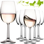 PLATINUX Kieliszki do białego wina 250ml Zestaw 6-częściowy Kieliszki do wina z kryształowego szkła Kieliszki do Rieslinga