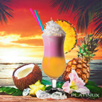 PLATINUX Zestaw 6 szklanek do koktajli 400 ml (maks. 470 ml) Szklanki do drinków Szklanki barowe Hurricane Duże (czarne)