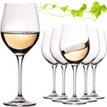 IMPERIAL glass Bauchige Weißweingläser 450ml Set 6-Teilig "Havanna" Weingläser aus Crystalline Glas