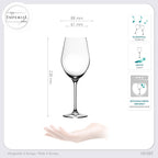 IMPERIAL glass Rotweingläser 300ml Set 6-Teilig "Sydney" Bordeauxgläser aus Crystalline Glas Weinglas Spülmaschinenfest